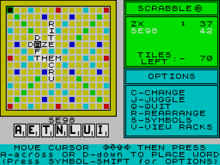 Computer Scrabble screenshot 3 for ZX Spectrum